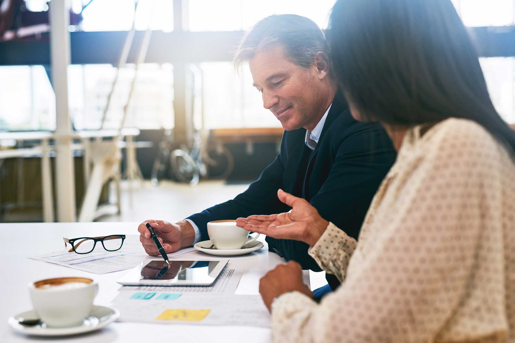 advisor and client meeting